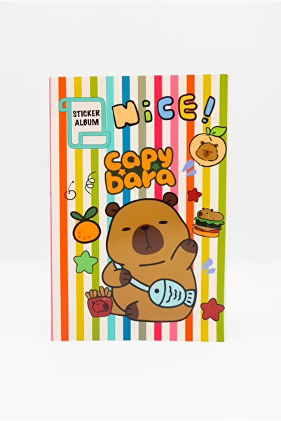 EFBUTİK Σημειωματάριο άλμπουμ με αυτοκόλλητα Capybara Nice