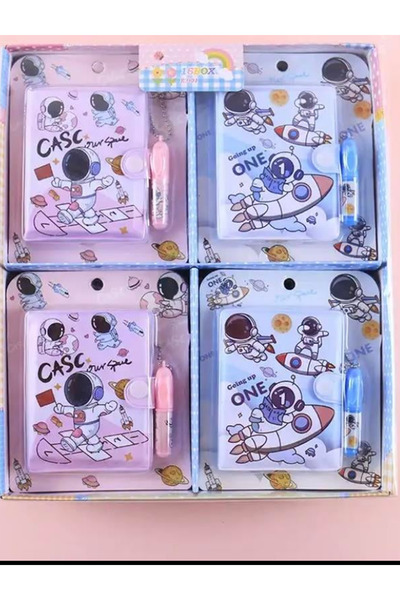 Kezban Tekstil Tiny Notebook with Pen Set with Pen 1 Piece 7.5 X10.5 cm Puffy