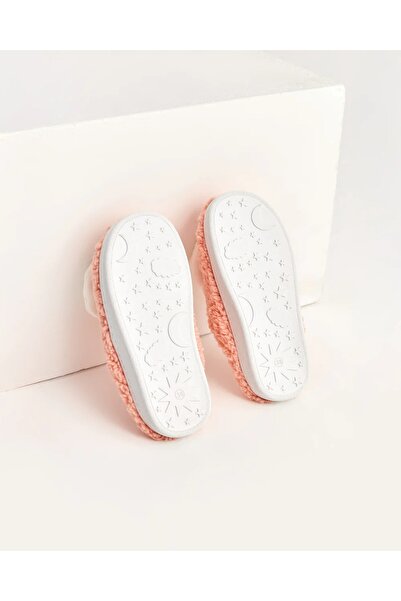 LAMİNTA Poky Heart Pink Plush House Slippers