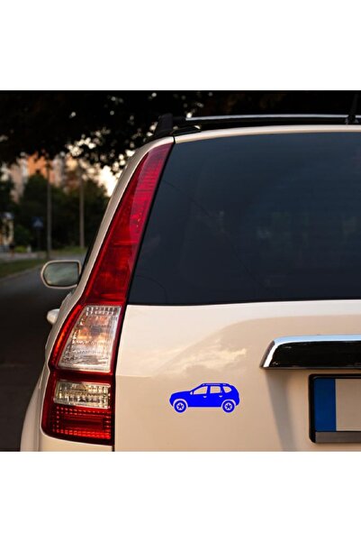 Oracal 651 Decorative wall, car and window sticker, Dacia Duster, 20cm, blue