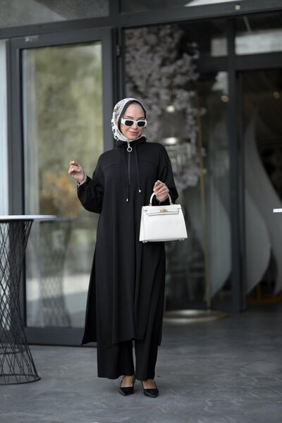 NS Moda Hijab Feza Set Black