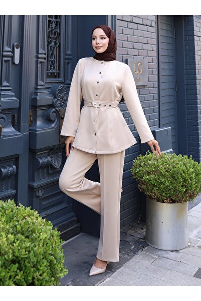 VAV Scuba Jacket and Pants Set - Stone Color -