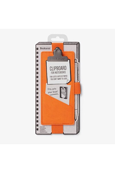 Genel Markalar Bookaroo Clipboard Klipsli Lastikli Kalemlik Turuncu
