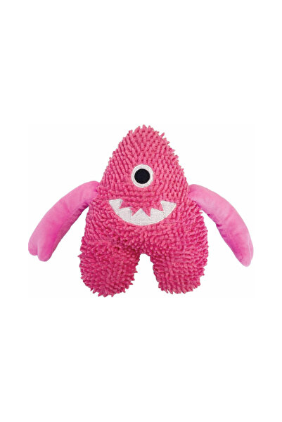 Happy Pet Bobble Monster Pink Monster Plush Dog Toy with Sound - Durable and Loud Squeaker!
