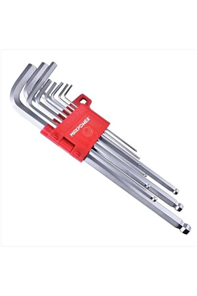 Maxpower Long arm hex key set, 9 pieces