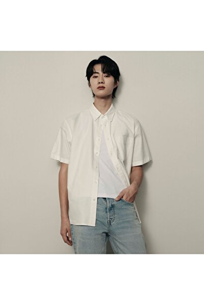 Giordano قميص أكسفورد رجالي بأكمام قصيرة | مجموعة كوريا