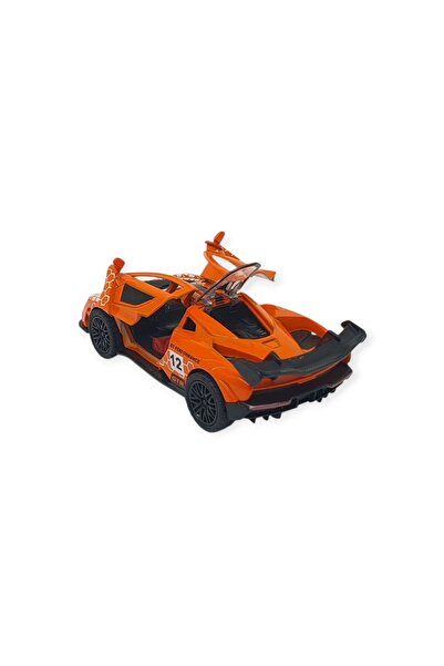 Vardem Pull and Drop Metal Cars 13 cm - Orange