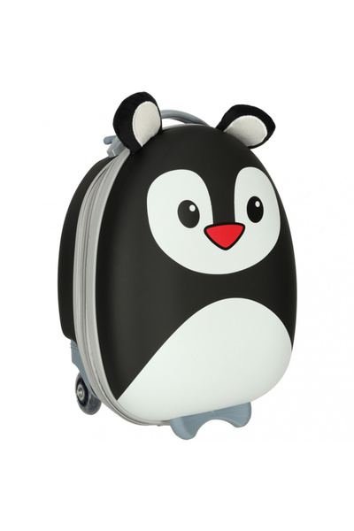 Ikonka Troller de voiaj cu roti pentru copii model Pinguin