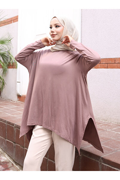VAV Asymmetric Tunic - Lilac -