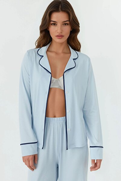 Hiccup Gömlek Yakal Ekstra Yumuşak Rahat Kesim Uzun Kollu Pijama Takımı