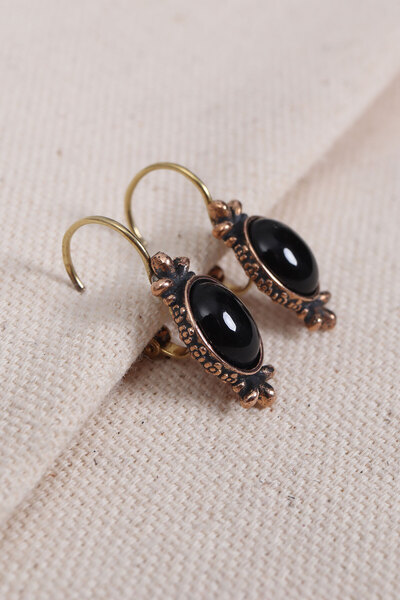 Süspüs Accessories Onix Stone Authentic Earrings