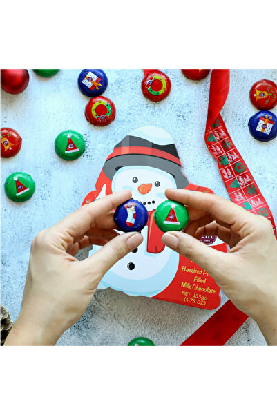 Elit Çikolata Advent Calender Madlen 140g (2) Kardan Adam Pralin Dolgulu Sütlü Çikolata 135g (2) 4’lu Set