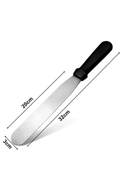 MELT PASTRY Narkalıp Düz Pasta Sıvama Spatulası Palet Bıçağı Orta Boy