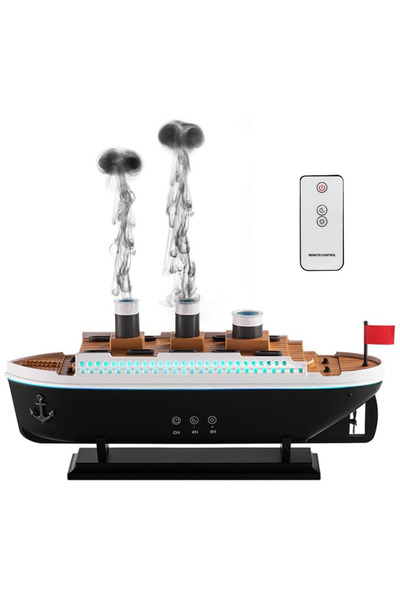 Teno ® Διαχύτης αρωματοθεραπείας, σε σχήμα κρουαζιερόπλοιου, 7 χρώματα LED, δ...