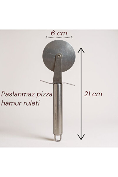 EMPA A V M حجم صغير 21 سم مقاوم للصدأ! قطاعة عجين البيتزا والزلابية والروليت