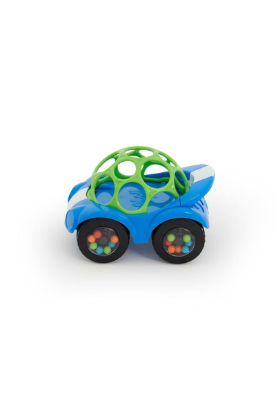 Oball Racing Car, Oball, Rattle&Roll, With Sounds, 3+ Months, Blue/Green