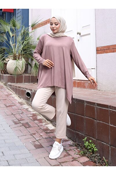 VAV Asymmetric Tunic - Lilac -