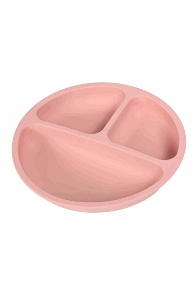 Bocioland Farfurie compartimentata, Bocioland, Cu 3 compartimente, Silicon, Fara BPA, 6-36 luni, Pink