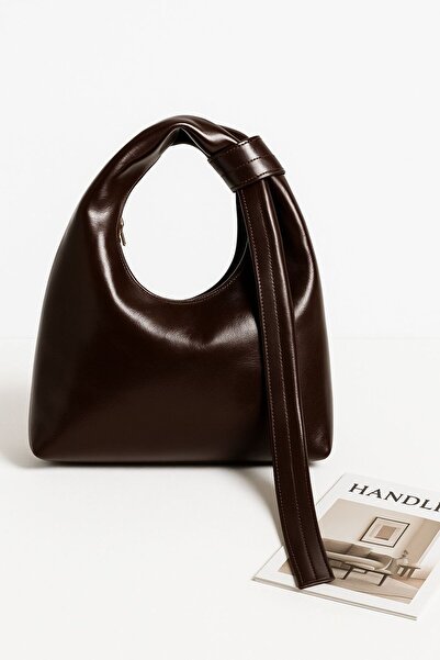 Handley Geantă de umăr și de mână de lux, strălucitoare – cu detaliu de mâner...