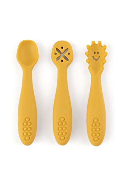 Petite&Mars Σετ 3 κουταλιών, Petite&Mars, Διάφορα σχήματα, Σιλικόνη, Χωρίς BP...