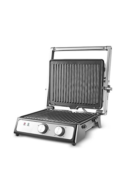Karaca Inox Press Izgara ve Tost Makinesi 2000W 6 Dilim Kapasiteli