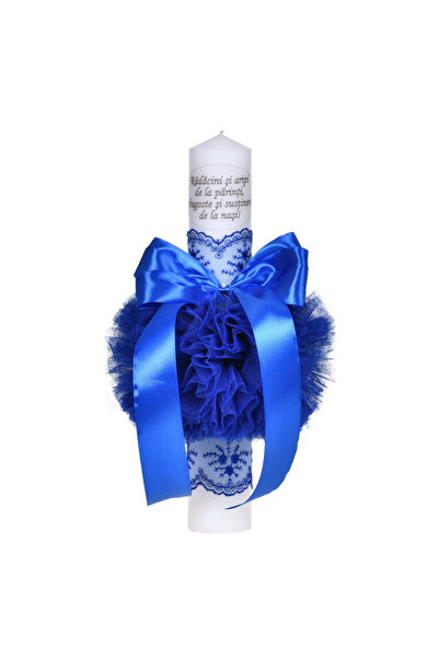 BebeNou Λαμπάδα Βάπτισης για Αγόρια Μπλε Decor Denikos® C1035