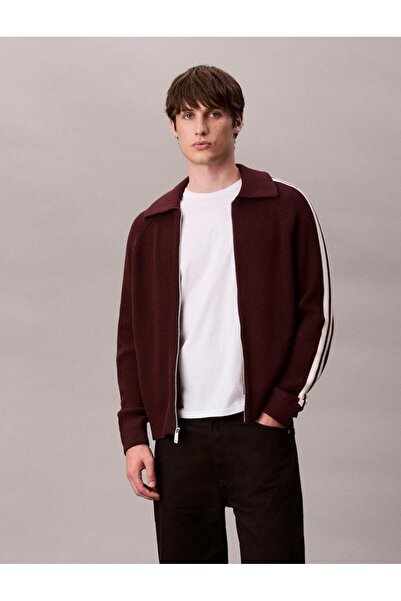 Calvin Klein LS RACING STRIPE FZ SWEATER 9GG