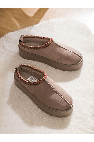 LC Waikiki Süet Görünümlü Kadın Ev Terliği