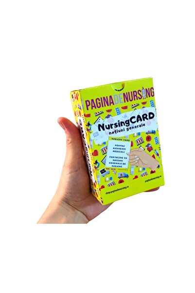 Pagina de Nursing NursingCard – 65 cartoline nursing cu informații de bază pentru asistență