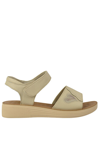 FORMAZIONE Sandale casual, femei, FORMAZIONE, 81-55 crem, piele 41