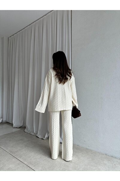 Mooi Butik Janie Knitwear Set 8475 - Cream