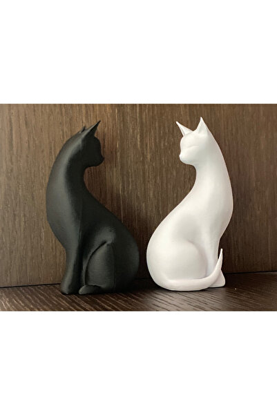 Razmo Kedi Biblosu Siyah Beyaz (10cm)