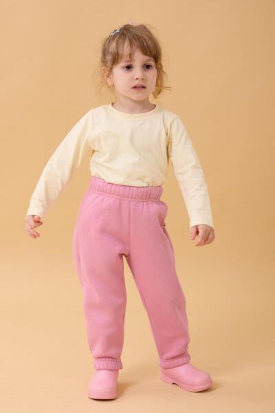 Perendi Φούτερ για κορίτσια με κέντημα τσέπης και κίτρινο πουλάκι 2 τεμαχίων Πράσινο-ροζ