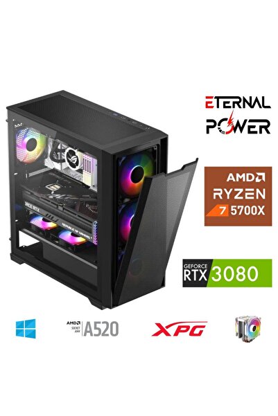 ETERNAL POWER RYZEN 7 5700X 32G DDR4 1TB M.2 RTX3080 A520 M650W