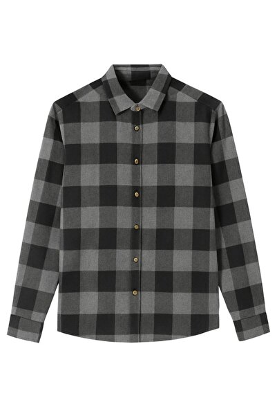 CGA Ανδρικό πουκάμισο ξυλοκόπος ΜΑΥΡΟ ΓΚΡΙ Ανδρικό πουκάμισο ξυλοκόπος ΜΑΥΡΟ ...