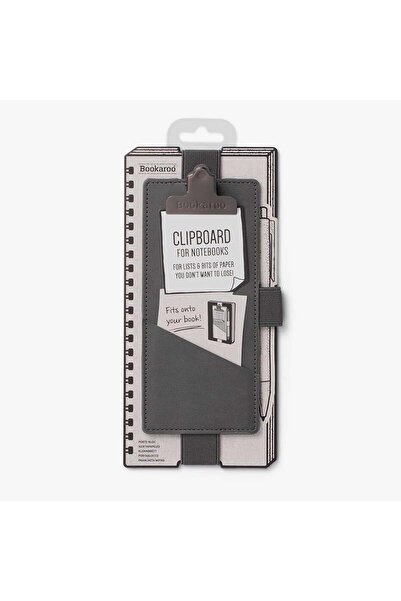 Genel Markalar Bookaroo Clipboard Klipsli Kitap Ayracı Charcoal Gri
