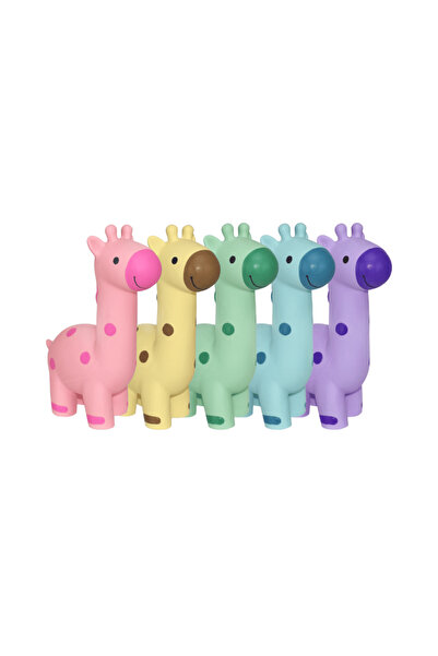 Happy Pet Giraffe Latex Colorful Dog Chew Toy - Cute Giraffe Figure