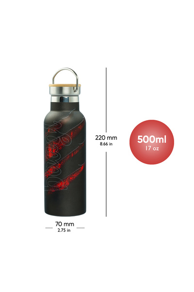 Baagl Thermo bottle with bamboo lid Volcano, 500 ml