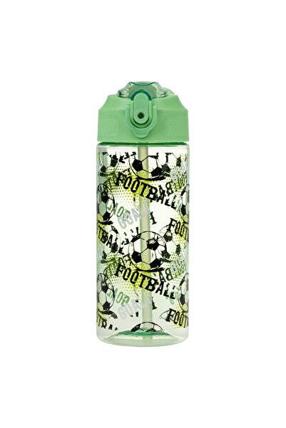 Baagl Tritan bottle with straw Football, 500 ml