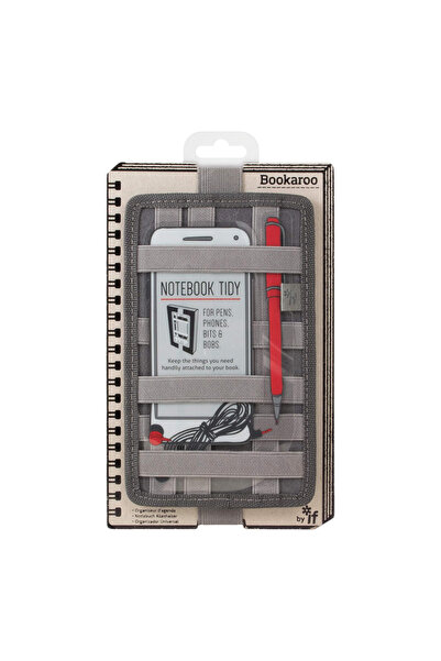 İF Bookaroo Pen Pouch Notebook Tidy Defter Üstü Düzenleyici Charcoal Gri