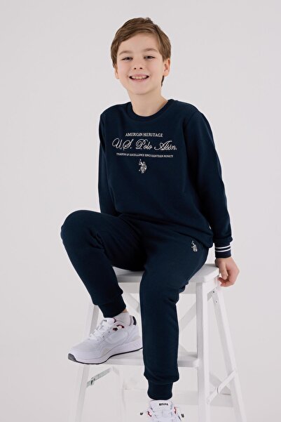 U.S. Polo Assn. Üç İplik Şardonlu ERKEK ÇOCUK EŞOFMAN TAKIMI