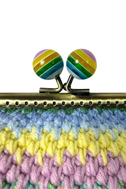 Uretti - Öznur 7392 4246 Hand Knitted Rainbow Model Mini Crossbody Bag