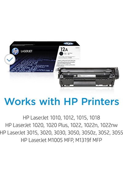 HP 12A Black Toner Cartridge | Q2612A