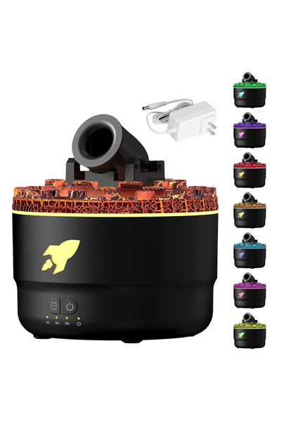 Teno ® Διαχύτης Αρωματοθεραπείας, σε σχήμα κανονιού, 7 χρώματα LED, δυναμικά ...