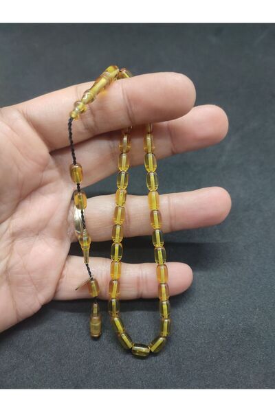 İskeçe Exclusive Serdal Mediterranean Masterpiece Double Layer Polished Wrist Length (Small Size) Dice Amber Certified 8628