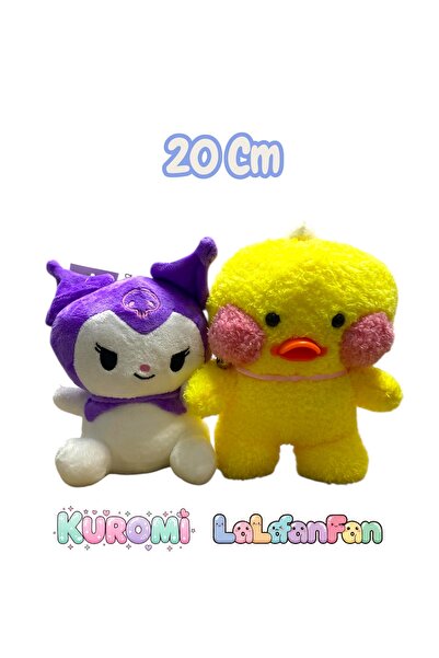 Cimricik Kuromi Lalafanfan İkili Set Hediyelik Peluş Oyuncaklar 20 Cm