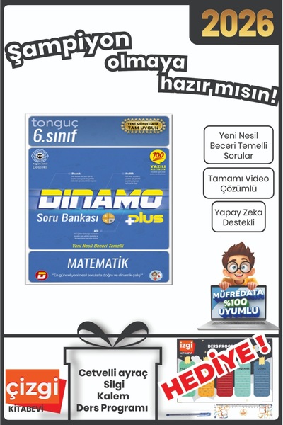 Tonguç Yayınları 6. Sınıf Dinamo Matematik Soru Bankası