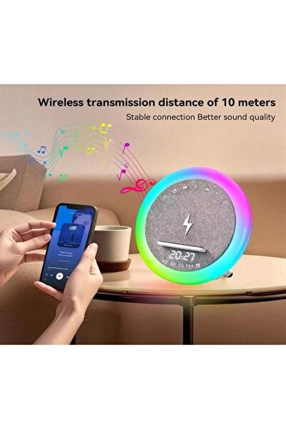 fortrek Saat Alarm Radyo Özellikli LED Ekranlı Bluetooth Hoparlör