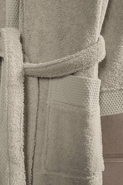 Fiesta Genç Unisex Pamuklu Tekli Bornoz