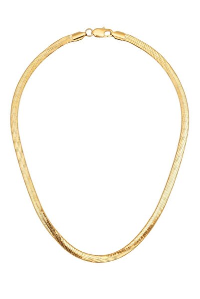 Innuendo Jewelry 925 Ayar Gümüş Üzeri Altın Kaplama 6mm Üçgen İtalyan Kalın B...